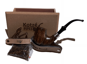 Italian Briar Smooth Bent Billiard “Dry System”