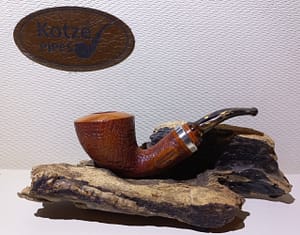 Italian Briar 1108 Sandblasted Reverse Calabash