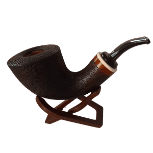 Reverse Calabash - African Rosewood Wood - Sand Blasted Quarter Bent.