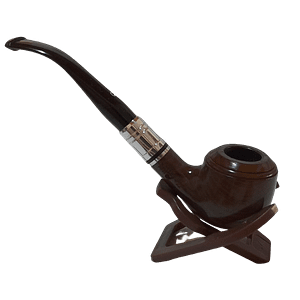 Pod - Leadwood - Quarter Bent with Black Acrylic Inlay Ring