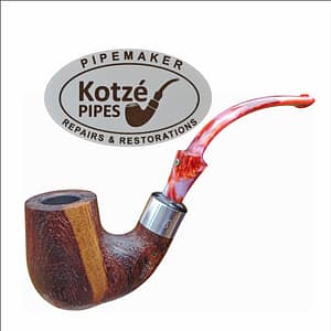 Old Duke - Rooibos Wood - Dry System with Polyester Resin Stem - Sand/Glass Bead Blasted
