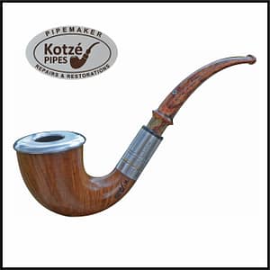 Calabash - Italian Briar - Tartrap System with Polyester Resin Stem and Aluminium Cap Top