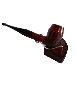 Italian Briar Rusticated/Smooth Billiard