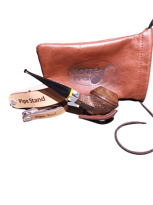 Bulldog - Leadwood (Hardekool) - Rusticated/Smooth Billiard with Acrylic/Alu Insert